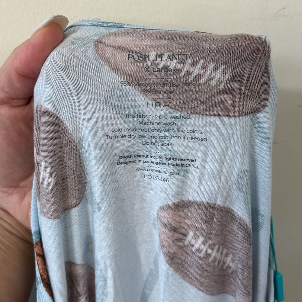 New Posh Peanut Field Day Bamboo Pajama Top Size XL - Picture 7 of 8